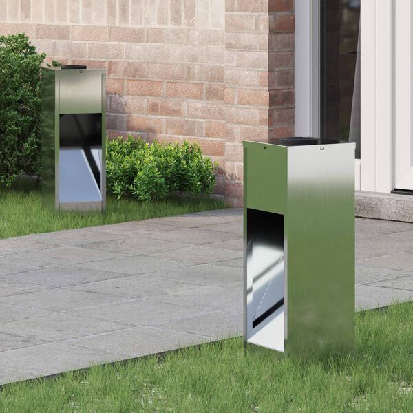 vidaXL Aurinkoinen LED-polkuvalo 2 pcs Galvanoitu Galvanoitu