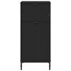 vidaXL Kylpyhuonekaappi Musta 39,5 x 36 x 88 cm Tekninen puu & Metalli