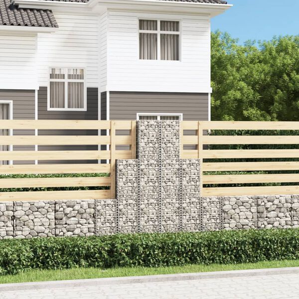 vidaXL Gabion-/kivikorisarja 6 kpl galvanoitu vaijeri