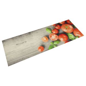 vidaXL Keitti&ouml;n pest&auml;v&auml; matto Tomatoes 45x150 cm sametti