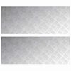 vidaXL Portaan askelma 2 kpl 100 x 40 cm Hopea Alumiini Suorakaide