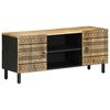 vidaXL TV-kaappi musta 105x33,5x46 cm massiivipuuta mango
