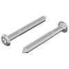 vidaXL Ruuvi 2 kpl Hopea M6 x 50 mm Ter&auml;s