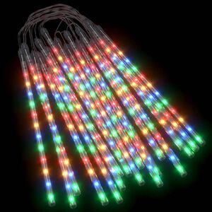 vidaXL Meteorivalot 20 kpl 30 cm v&auml;rik&auml;s 480 x LED sis&auml;/ulko