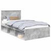 vidaXL S&auml;ngyn runko Betonin harmaa 100 x 200 cm Massiivinen m&auml;nty