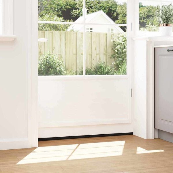 vidaXL Kierteellinen oven harjasulku 2 pcs Valkoinen 100 cm