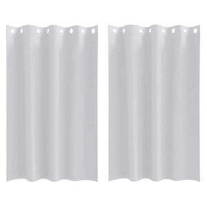 vidaXL Piment&auml;v&auml; verho renkailla 2 pcs Vaalea harmaa 175 x 140 cm
