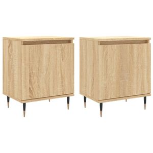 vidaXL Y&ouml;p&ouml;yd&auml;t 2 kpl Sonoma-tammi 40x30x50 cm tekninen puu