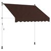 vidaXL Manuaalinen vedett&auml;v&auml; varjo Ruskea 150 cm