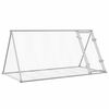 vidaXL Kaninkoppi hopea 200x105x91 cm galvanoitu ter&auml;s