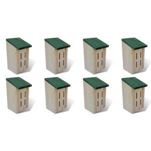 vidaXL Perhostalot 8 kpl puuta 14x15x22 cm