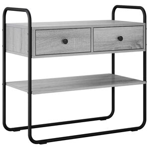 vidaXL Konsolip&ouml;yt&auml; Harmaa Sonoma 80 x 40 x 75 cm Tekninen puu