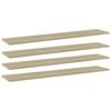 vidaXL Kirjahyllytasot 4 kpl Sonoma tammi 100x20x1,5 cm lastulevy