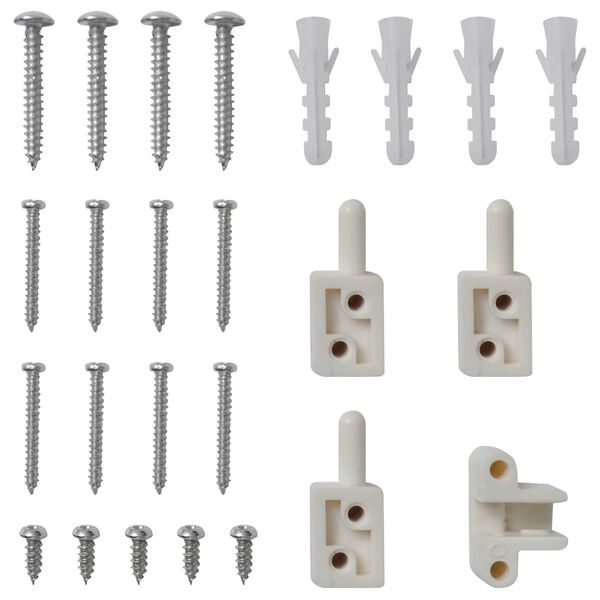 vidaXL Saranallinen Hy&ouml;nteisn&auml;ytt&ouml; Valkoinen ja musta 100 x 215 cm