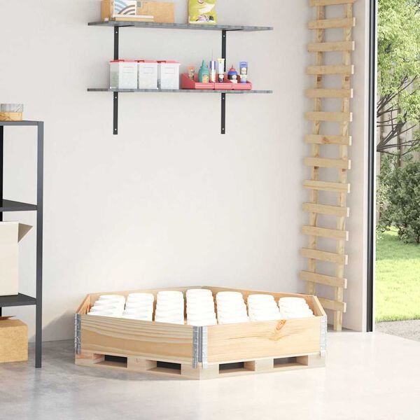 vidaXL Korotettu kukkalaatikko kuusikulmio 160x160 cm t&auml;ysi m&auml;nty