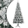 vidaXL Tekojoulukuusi 120 cm PVC ja ter&auml;s Vihre&auml; ja valkoinen