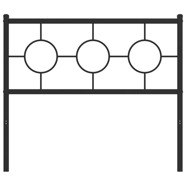 vidaXL Metallinen vaihtop&auml;&auml;ty musta 100 cm