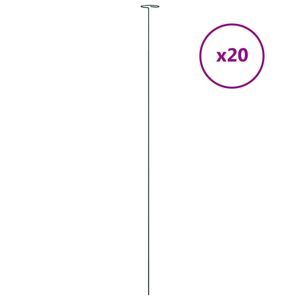vidaXL Puutarhan kasvituet 20 kpl vihre&auml; 91 cm ter&auml;s