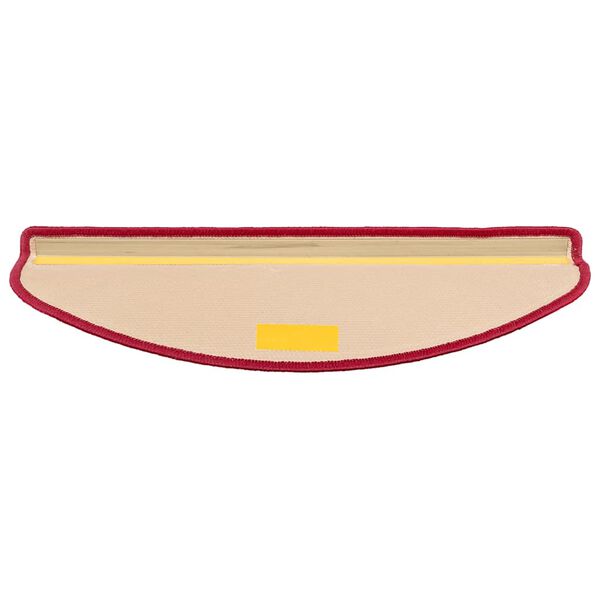 vidaXL Itsekiinnittyv&auml;t porrasmatot 15 kpl punainen 65x21x4 cm