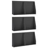 vidaXL Pato 6 kpl 40 x 12 x 40 cm Ter&auml;s Musta