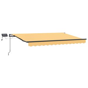vidaXL Vedett&auml;v&auml; markiisi Hiekka 400 &times; 300 cm Kangas ja alumiini