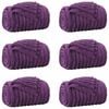 vidaXL Heittop&auml;&auml;llys 6 pcs Violetti 270 x 240 cm Fleese
