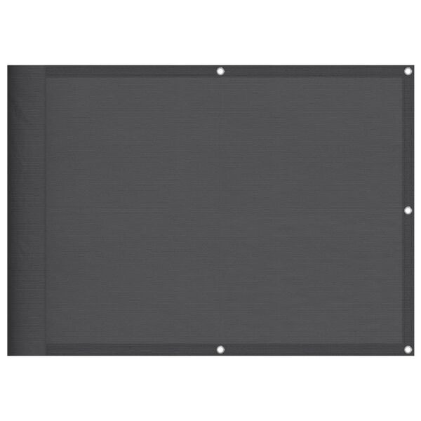 vidaXL Parvekesuoja antrasiitti 75x1000 cm 100% Oxford polyesteri