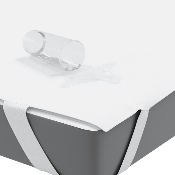 vidaXL Patjansuoja valkoinen 140x200 cm Vedenpitävä