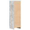 vidaXL Keitti&ouml;kaappi betoninharmaa 38x41,5x131,5 cm tekninen puu
