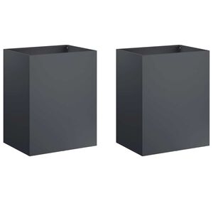 vidaXL Puutarha ruukku 2 kpl Antrasiitti 40 x 30 x 50 cm