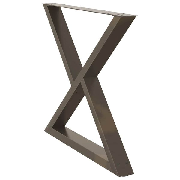 vidaXL Ruokap&ouml;yd&auml;n jalat 2 kpl Luonnonv&auml;rinen ter&auml;s 90x(72-73,3) cm Ter&auml;s