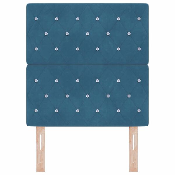 vidaXL Päätylevy päätyllä Tumma Sininen 80 cm Nahkavaatetus