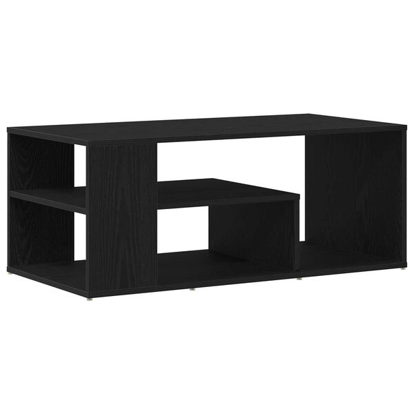 vidaXL Sohvapöytä Musta tammi. 100 x 50 x 40 cm Tekninen puu