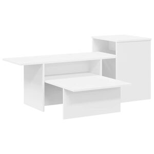 vidaXL Konsolip&ouml;yt&auml; Valkoinen 91,5 x 35 x 38,5 cm Tekninen puu