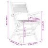 vidaXL Kokoontaitettavat puutarhatuolit 4 kpl 55x62x90 cm täysi tiikki
