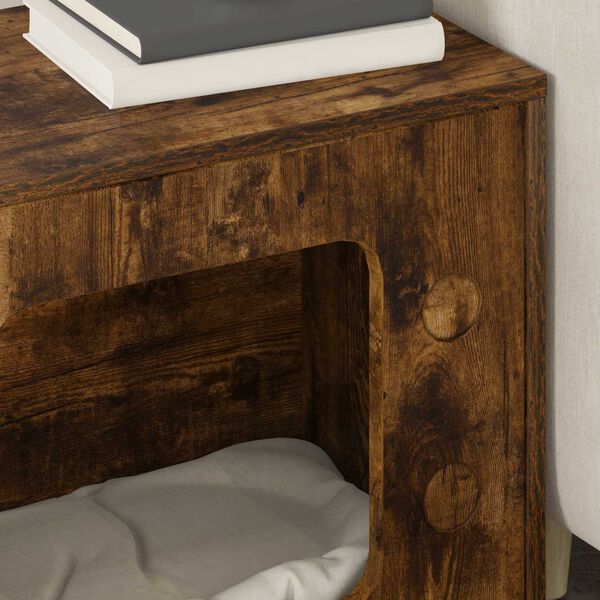 vidaXL Kissatalo Savup&auml;hkin&auml; 51 x 30 x 52 cm Tekninen puu