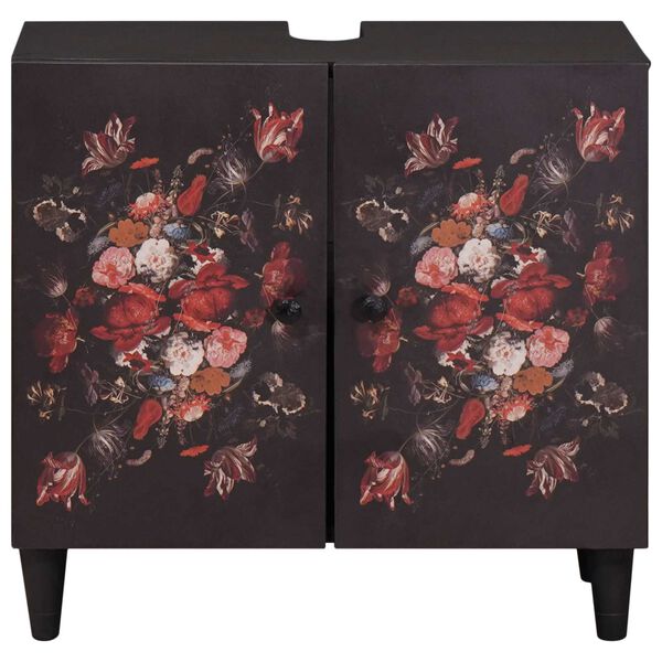 vidaXL Pesuallaskaappi Monivärinen 62 x 33 x 58 cm Kiinteä mango puu