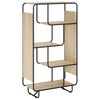 vidaXL Korkea kaappi Sonoma-tammi 80 x 37,5 x 144 cm Tekninen puu