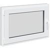 vidaXL Kellari-ikkuna RISOR 90 x 70 cm PVC ja lasi Antrasiitti