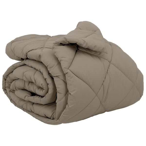 vidaXL Talvityyny Vaaleanharmaa 200 x 220 cm Mikrokuitu