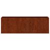 vidaXL Kukkalaatikot 2 kpl ruoste Corten ter&auml;s 53x10x17 cm