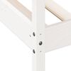 vidaXL P&auml;iv&auml;s&auml;nky ilman patjaa Valkoinen 75x190 cm massiivipuum&auml;nty