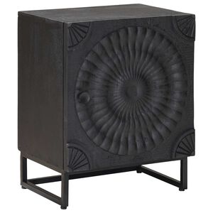 vidaXL K&auml;sintehty Y&ouml;p&ouml;yt&auml;kaappi Musta 40 x 30 x 50 cm