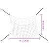 vidaXL Heinäverkot 2 kpl suorakulmainen valkoinen 90x60 cm PP