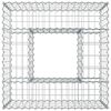 vidaXL Gabion Kohotettu Peti Hopea 80 x 80 x 40 cm Galvanoitu ter&auml;s