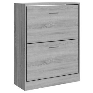 vidaXL Kenk&auml;kaappi harmaa Sonoma 63x24x81 cm tekninen puu