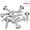vidaXL Itsekiertev&auml; kynsi 12 pcs Sinkitty 4 x 20 mm Ter&auml;s