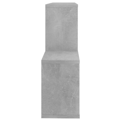 vidaXL Seinähylly betoninharmaa 100x18x53 cm lastulevy