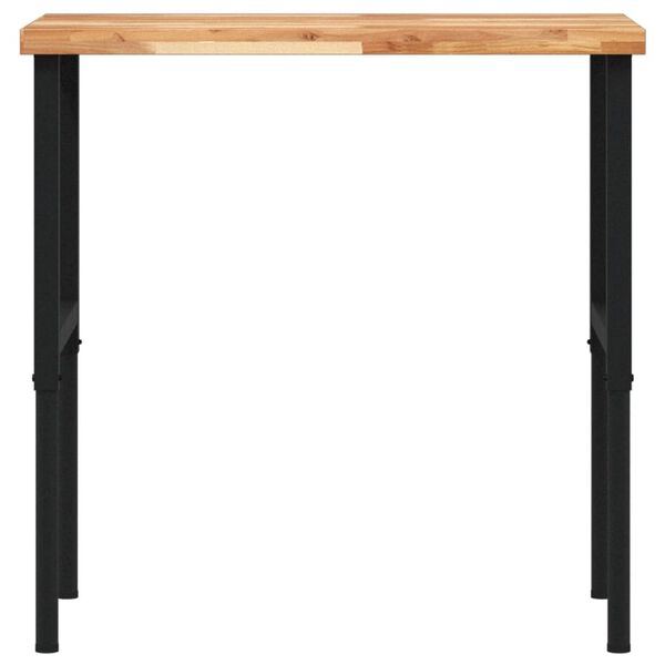 vidaXL Ty&ouml;penkki 100x60x(73-99,5) cm t&auml;ysi akasiapuu suorakaide