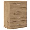 vidaXL Sivup&ouml;yt&auml; Artisan tammi 60 x 39 x 80 cm Tekninen puu